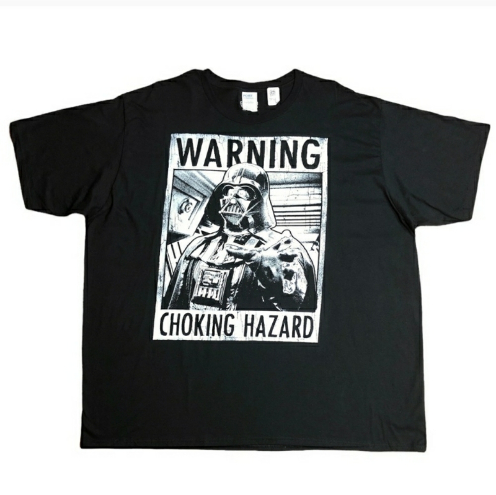 STAR WARS Men's Classic Darth Vader Choking Hazard Short Sleeve T-Shirt …